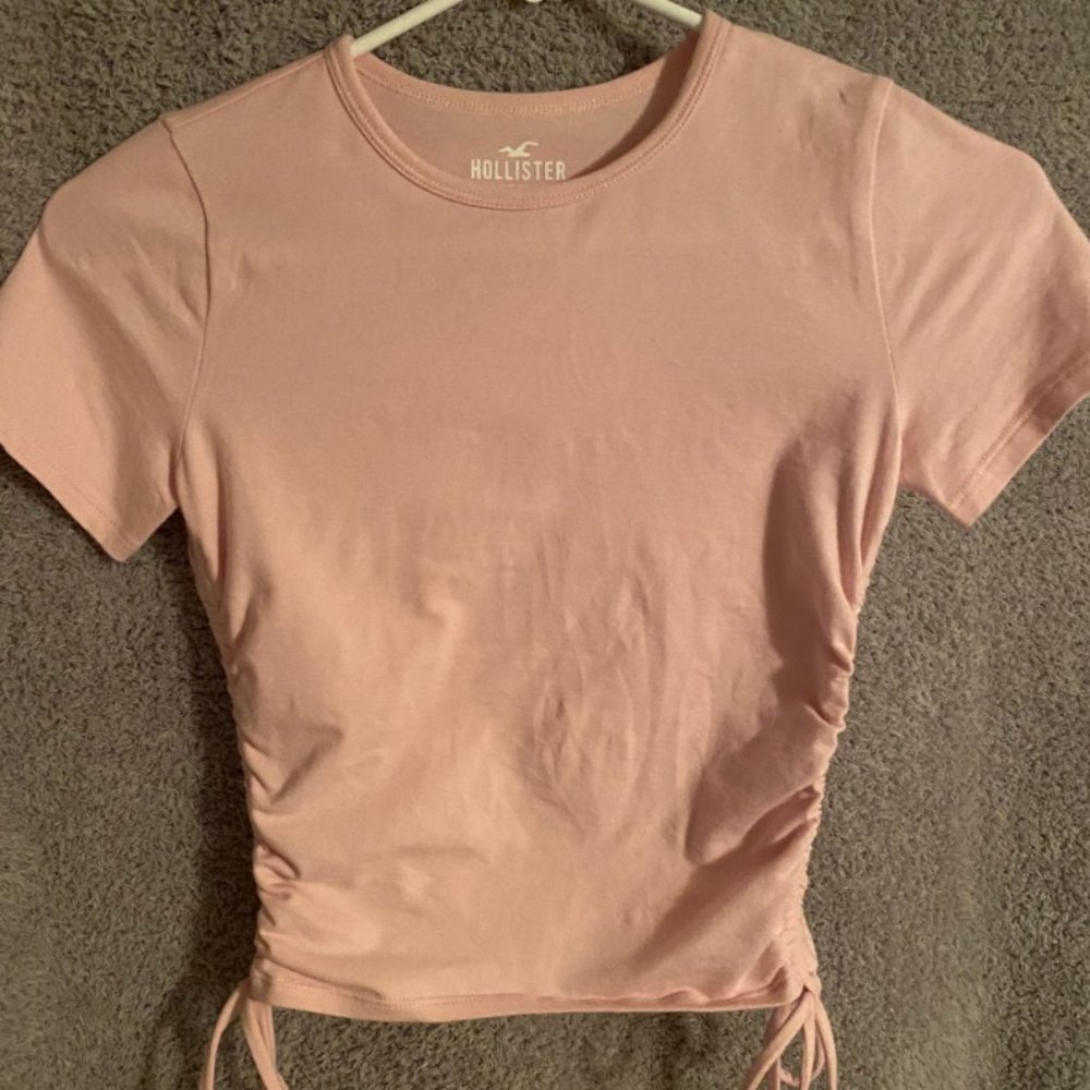 Set of pink, green, and yellow crop tops